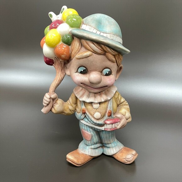 Vintage Boy Figure with Balloons Studio Art 10 1/4" Tall - Picture 1 of 10